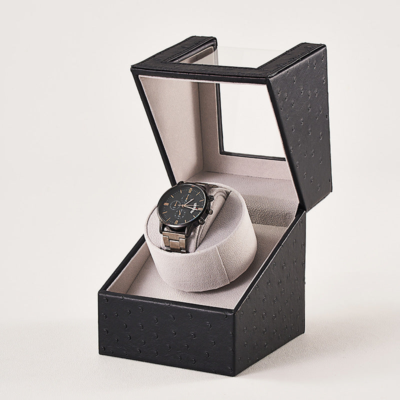Watch Shaker Display Box Household Electric Watch Box Automatic Winding Classy Watch Shaker Motor Box Leather Watch Shaker