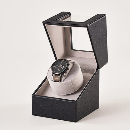 Watch Shaker Display Box Household Electric Watch Box Automatic Winding Classy Watch Shaker Motor Box Leather Watch Shaker