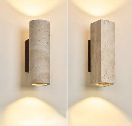 The natural yellow cave stone wall lamp in the restaurant is a luminous atmosphere lamp in the bedroom bedside background wall of the home stay.