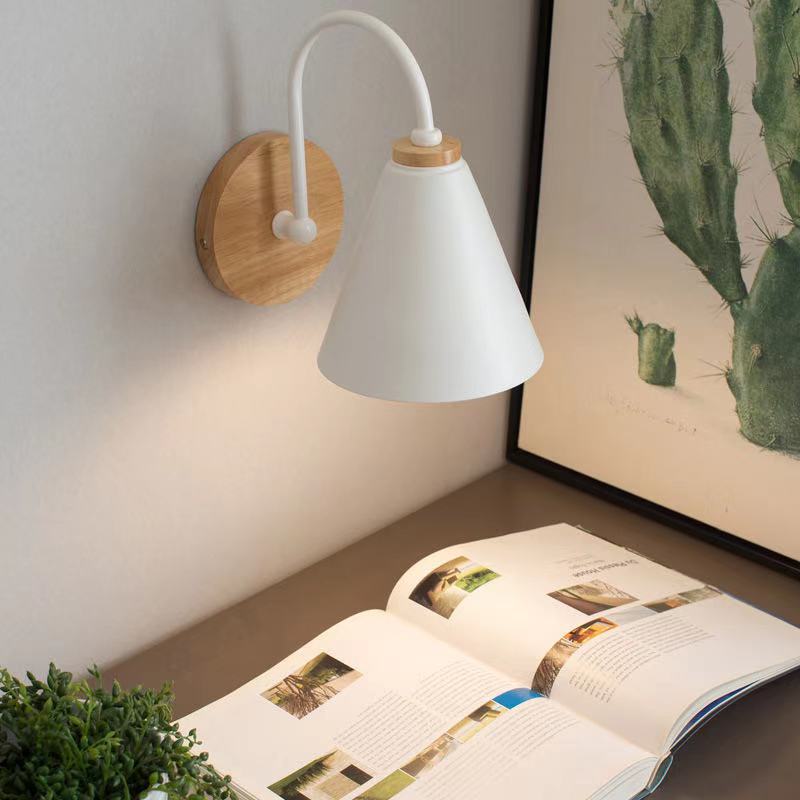 Aisle Lamp Simple Bedroom Bedside Wall Lamp Nordic Living Room Indoor Corridor Study Background Curved Wall Lamp