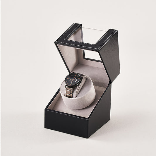Watch Shaker Display Box Household Electric Watch Box Automatic Winding Classy Watch Shaker Motor Box Leather Watch Shaker
