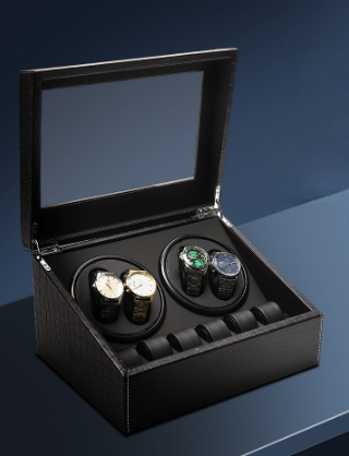 Spot high-grade full carbon fiber full-automatic watch rocker household watch rocker watch display box watch box