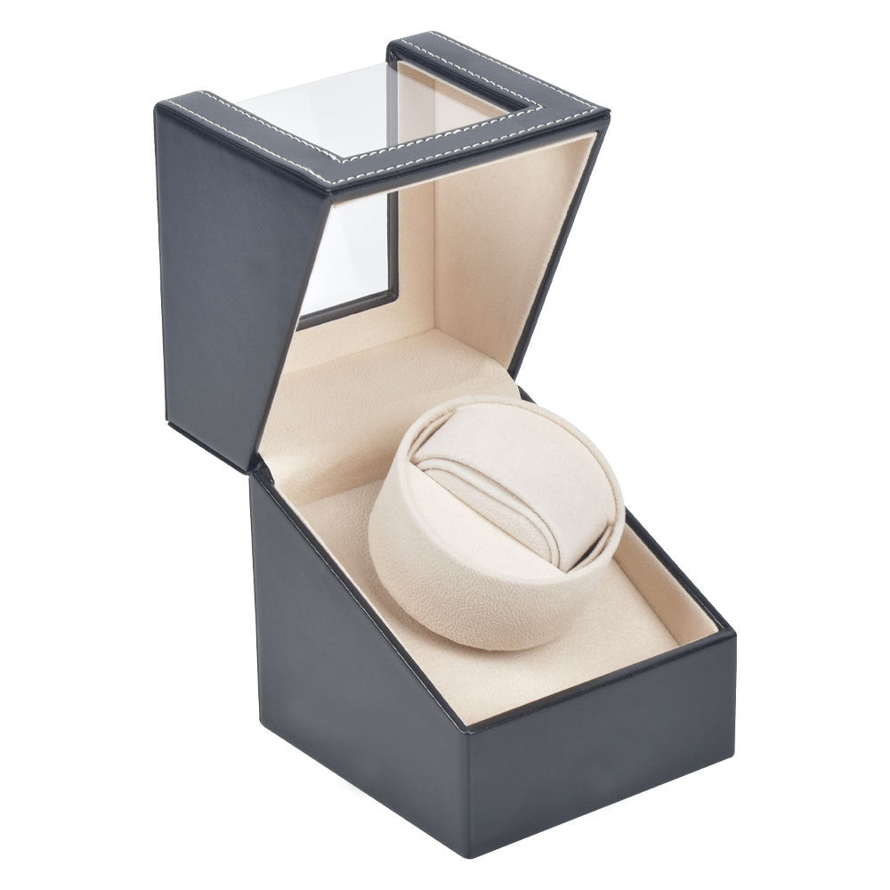 Watch Shaker Display Box Household Electric Watch Box Automatic Winding Classy Watch Shaker Motor Box Leather Watch Shaker