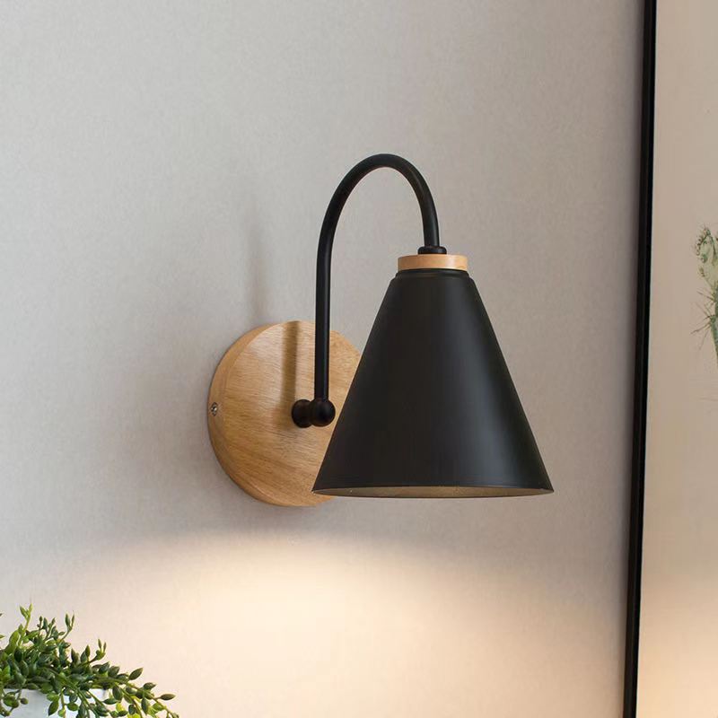 Aisle Lamp Simple Bedroom Bedside Wall Lamp Nordic Living Room Indoor Corridor Study Background Curved Wall Lamp