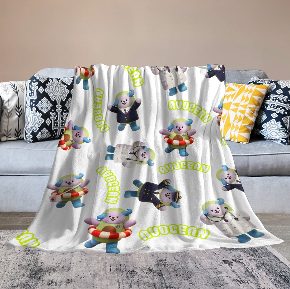 Ultra-Soft Flannel Blanket Multiple Sizes