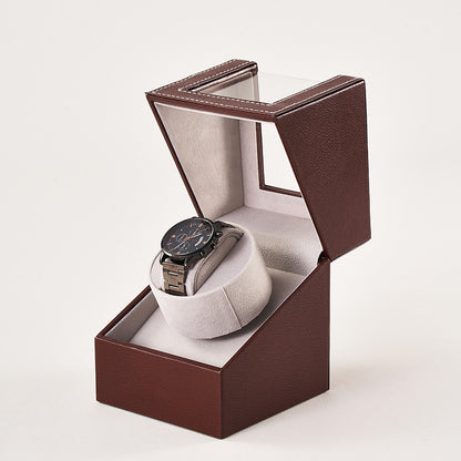 Watch Shaker Display Box Household Electric Watch Box Automatic Winding Classy Watch Shaker Motor Box Leather Watch Shaker