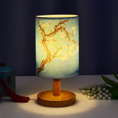 Literary desk lamp bedroom sleeping bedside lamp retro decoration residential dormitory LED night light