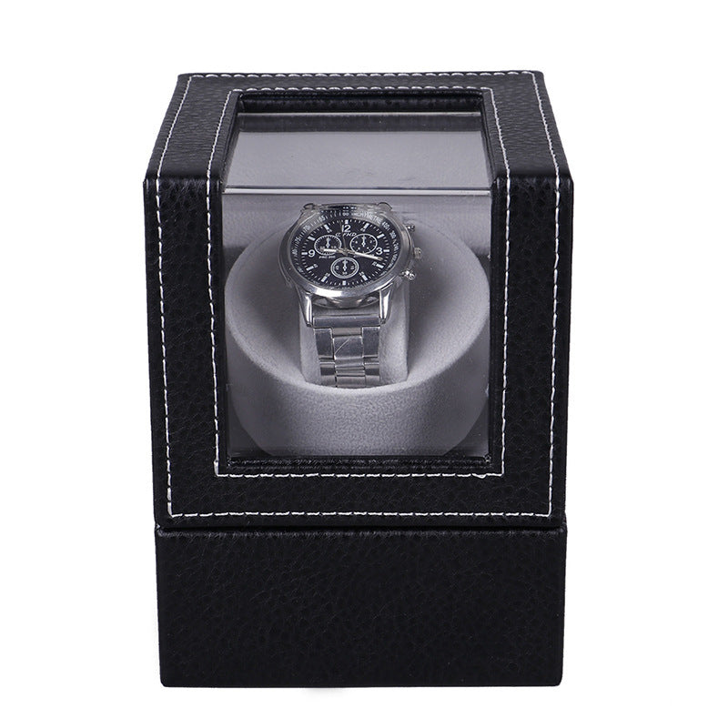 Watch Shaker Display Box Household Electric Watch Box Automatic Winding Classy Watch Shaker Motor Box Leather Watch Shaker