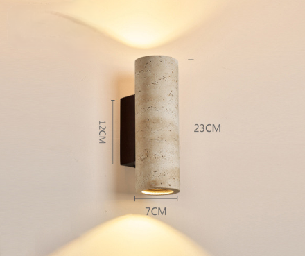 The natural yellow cave stone wall lamp in the restaurant is a luminous atmosphere lamp in the bedroom bedside background wall of the home stay.