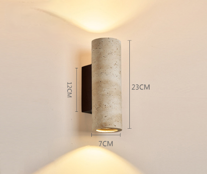 The natural yellow cave stone wall lamp in the restaurant is a luminous atmosphere lamp in the bedroom bedside background wall of the home stay.