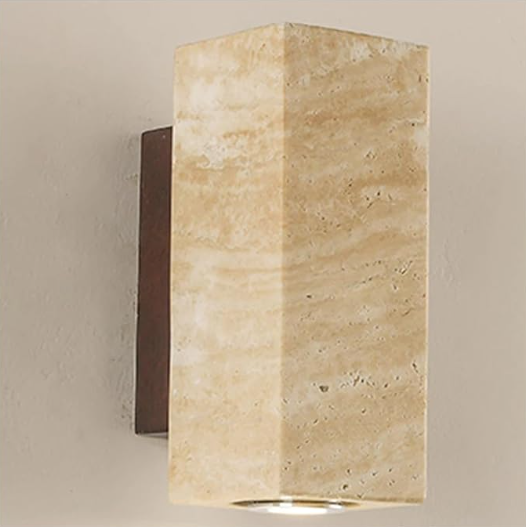 The natural yellow cave stone wall lamp in the restaurant is a luminous atmosphere lamp in the bedroom bedside background wall of the home stay.
