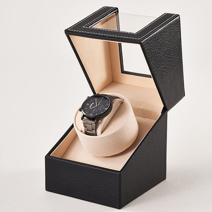 Watch Shaker Display Box Household Electric Watch Box Automatic Winding Classy Watch Shaker Motor Box Leather Watch Shaker