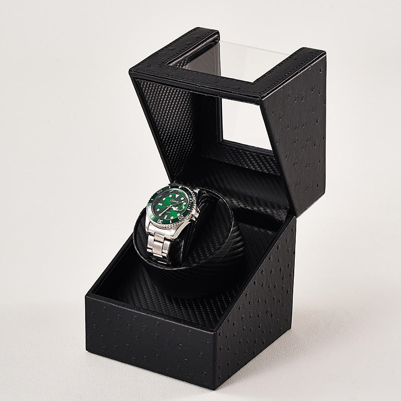 Watch Shaker Display Box Household Electric Watch Box Automatic Winding Classy Watch Shaker Motor Box Leather Watch Shaker