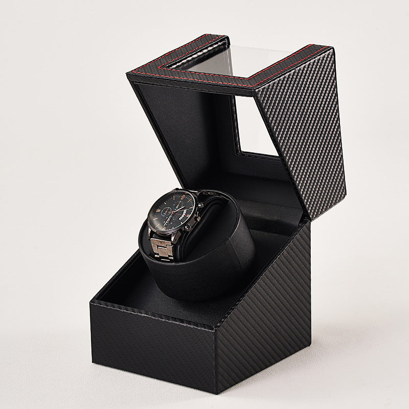 Watch Shaker Display Box Household Electric Watch Box Automatic Winding Classy Watch Shaker Motor Box Leather Watch Shaker