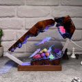 Salamander Resin Lamp – Handmade Resin Art Lamp, Unique Gift for Daughter, Christmas Gift
