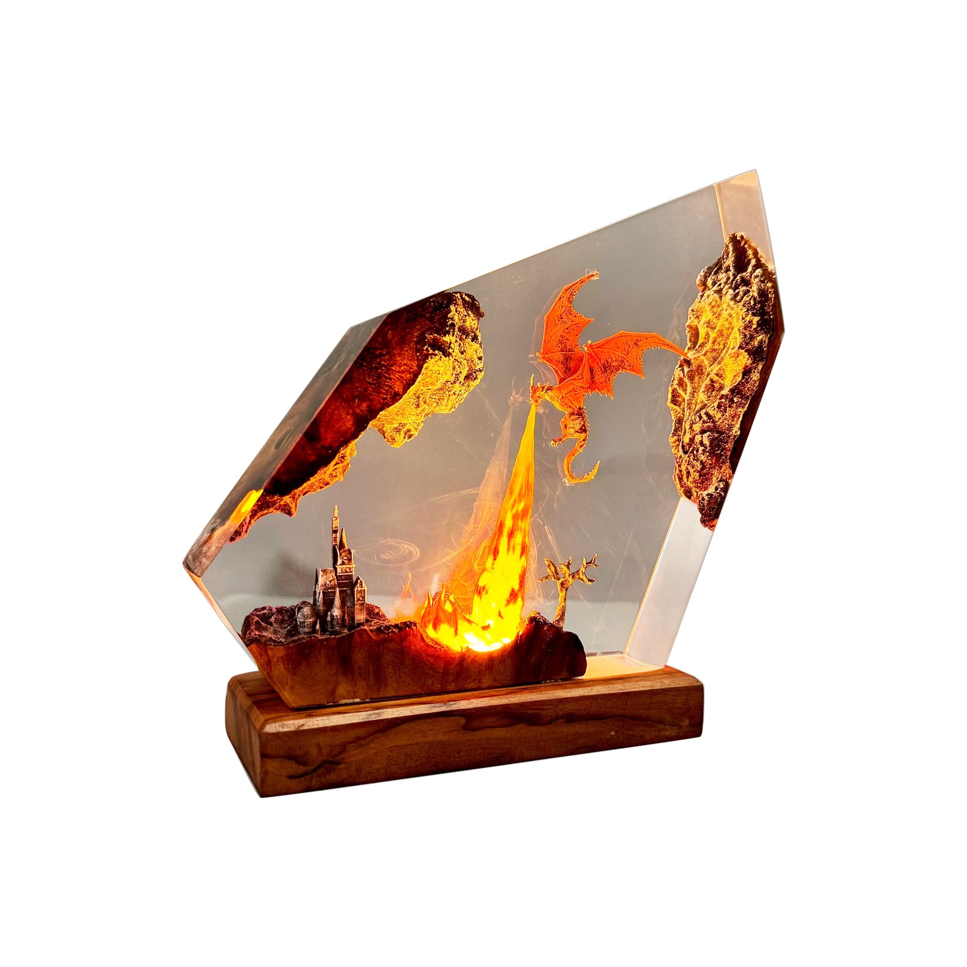 Dragonite Movie Resin Night Light | Handmade Dragon Lamp, Unique Christmas Gift