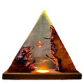 Magic Ring Resin Night Light | Handmade Epoxy Wood Lamp, Home Décor & Gift for Boyfriend