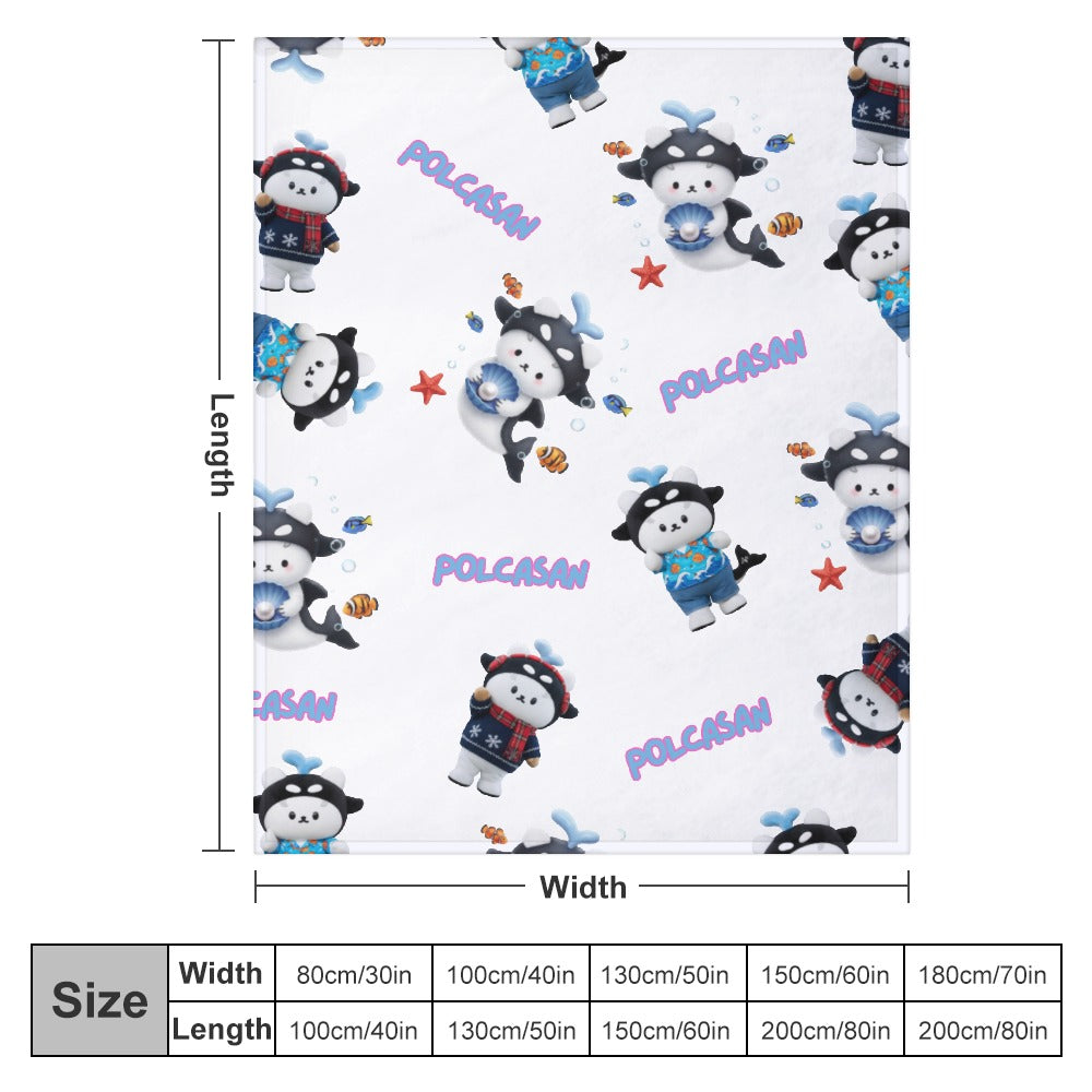 Ultra-Soft Flannel Blanket Multiple Sizes - Polcasan Inspired Design